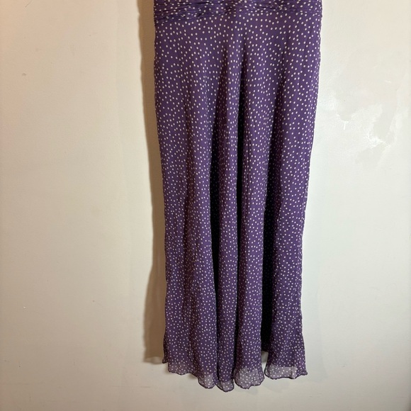 ADRIANNA PAPELL Sz 8 100% Silk Ruched Bodice A-Line Lined Sheath Maxi Dress - Picture 5 of 14